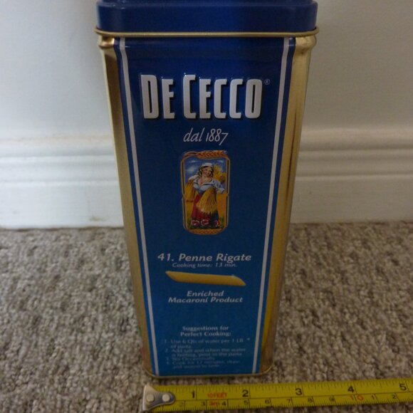DE CECCO dal 1887, 41. Penne Rigate pasta, collector's tin (empty) - Picture 4 of 10